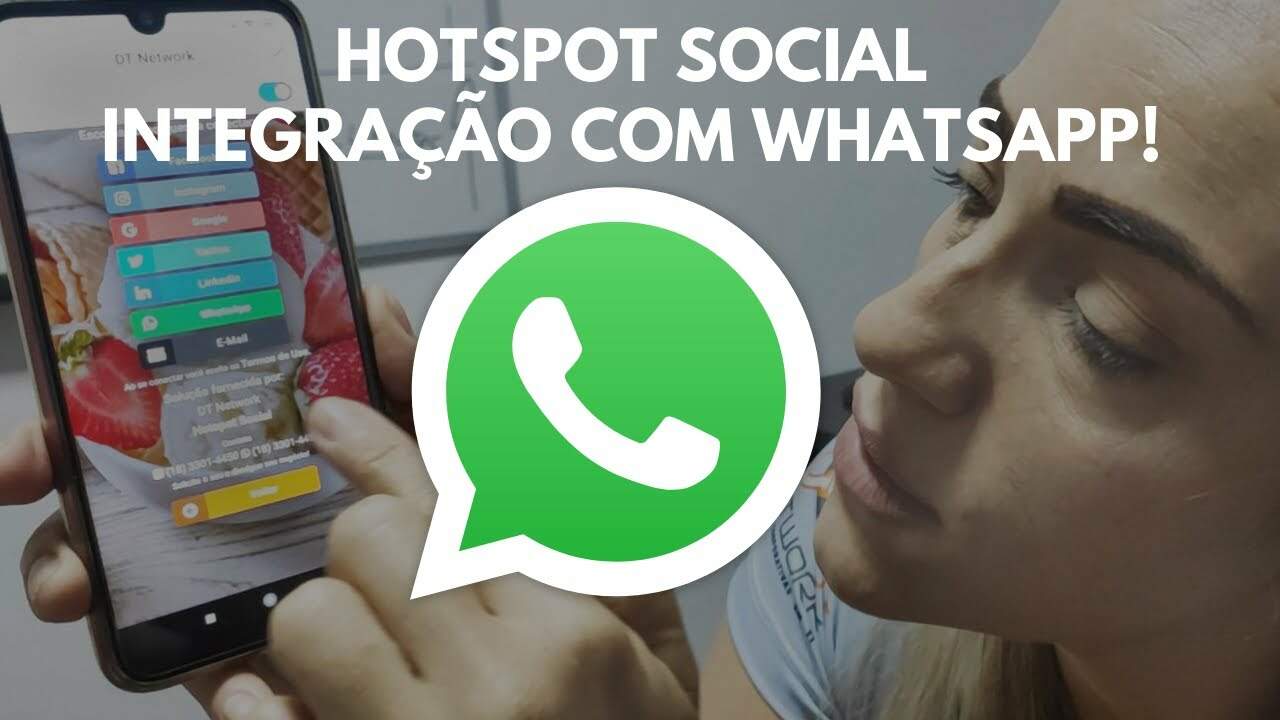 Hotspot Social Integrado com WhatsApp, envie mensagens automáticas para seus clientes | DT Network