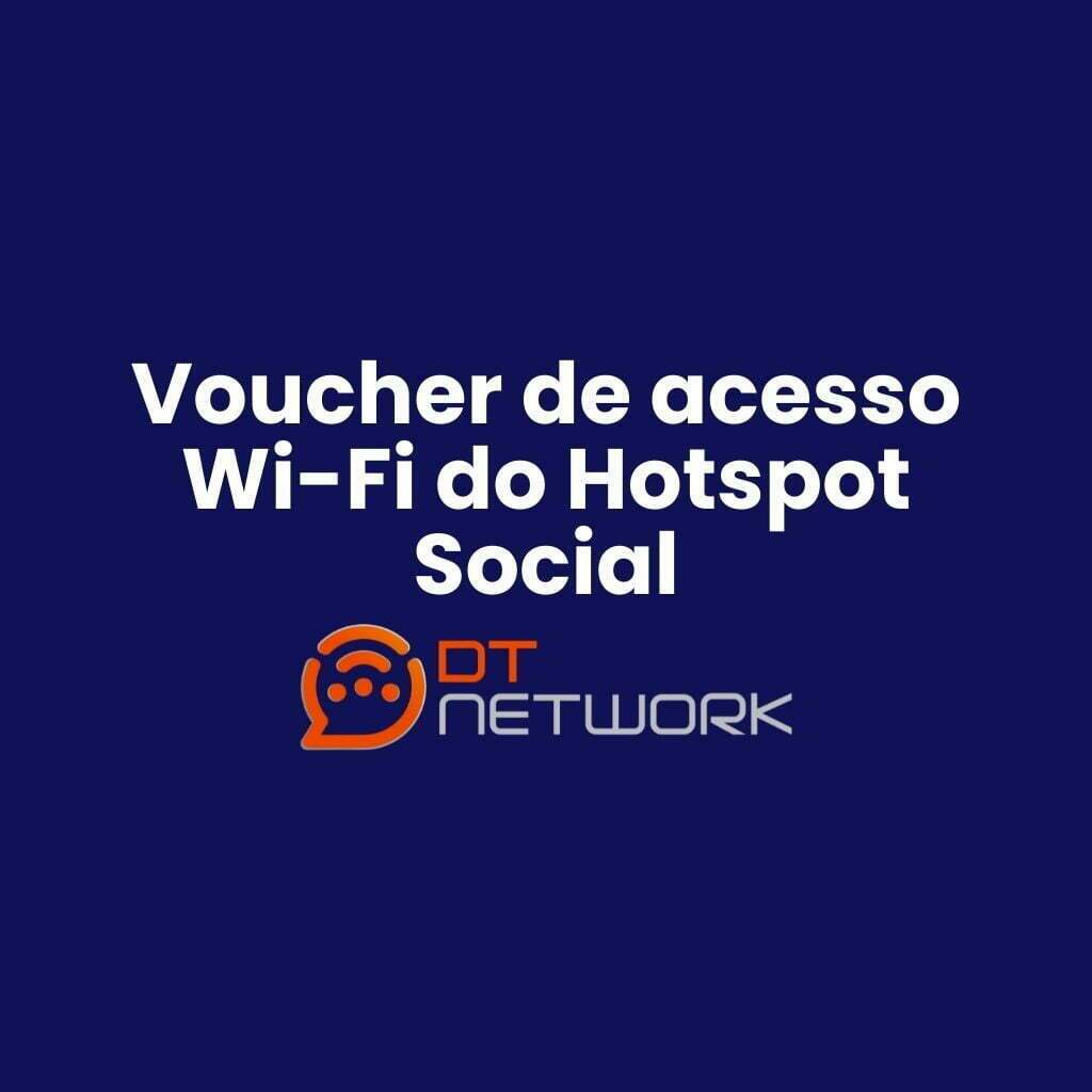 Voucher de Acesso WiFi do Hotspot Social