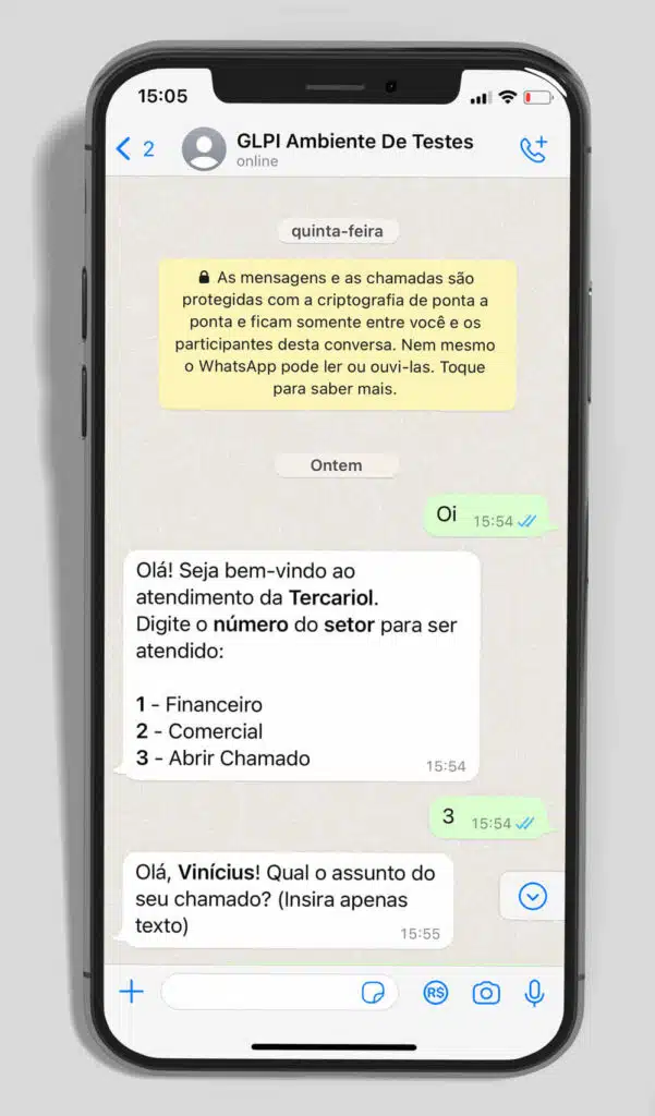 GLPI Chat Corp