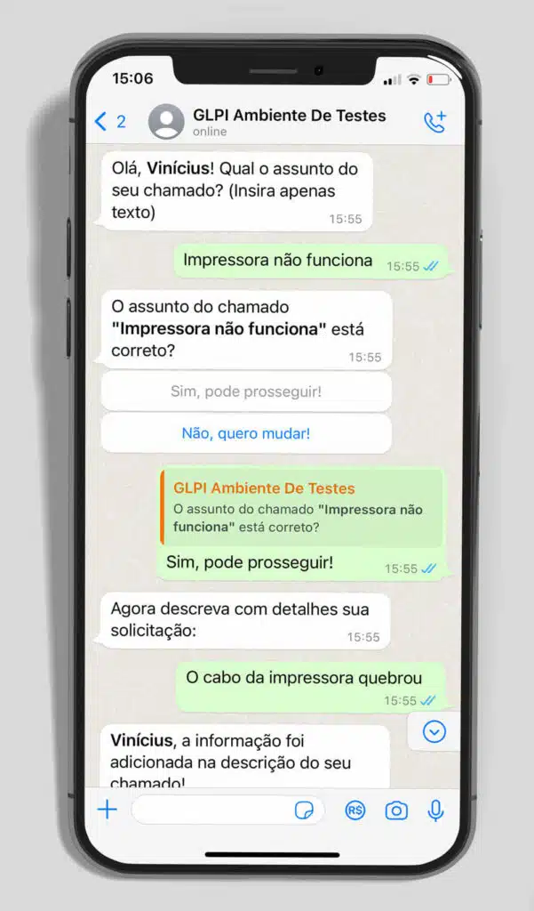 GLPI Chat Corp
