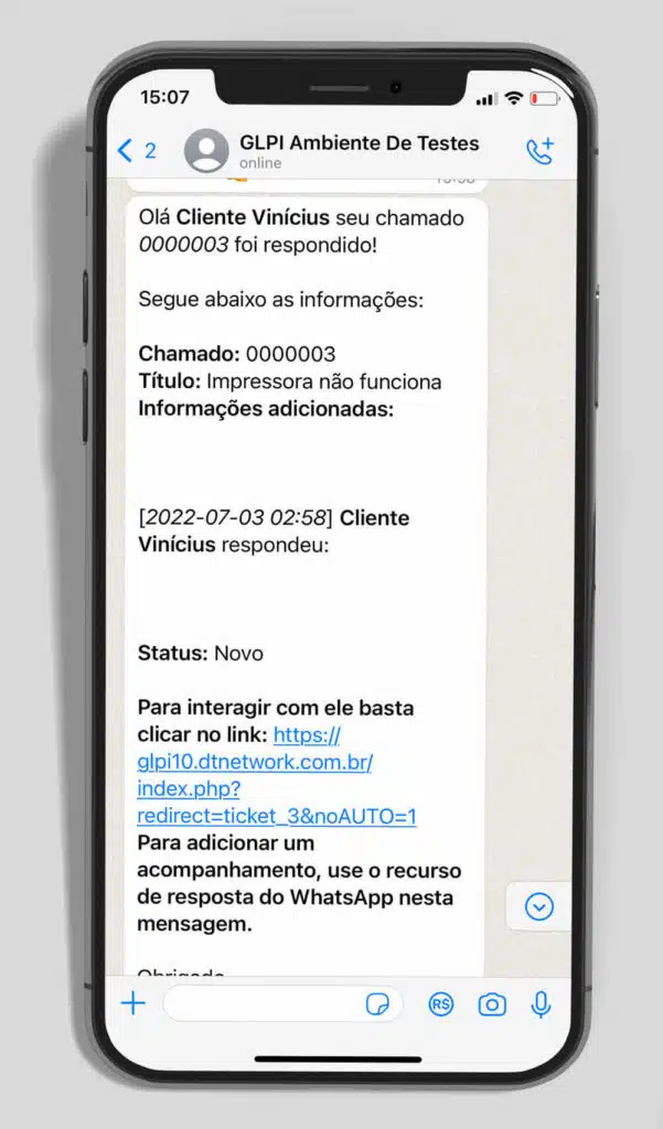 GLPI Chat Corp