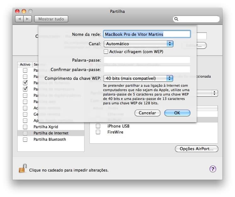 ativar hotspot macos - DT Network