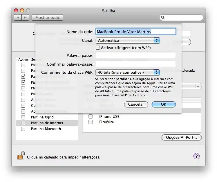 ativar hotspot macos - DT Network