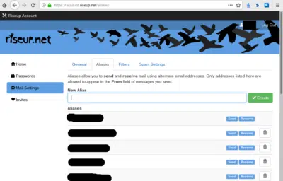 riseup e mail - DT Network