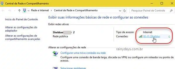 exibir redes ativas do windows - DT Network
