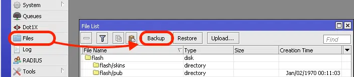 backup binario - DT Network