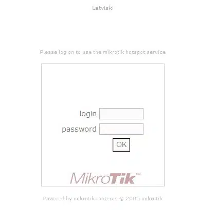 login mikrotik - DT Network