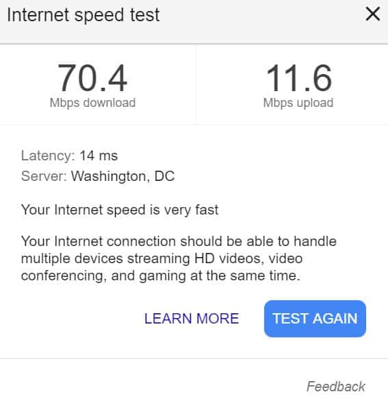 speed test - DT Network