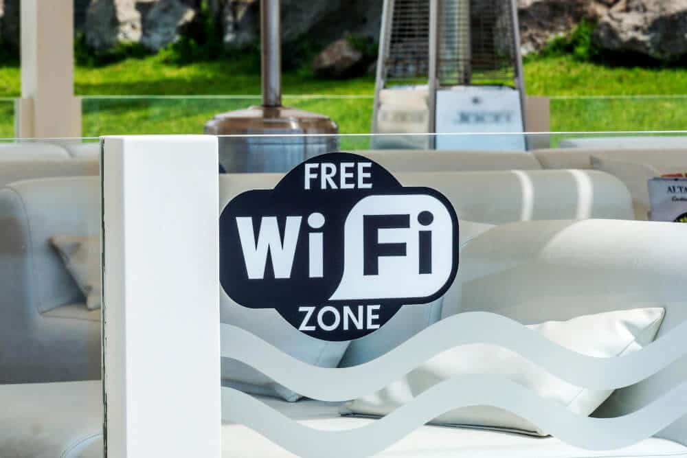wi-fi para  a satisfação do cliente