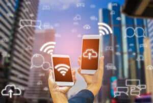 uso de wi-fi em conteúdo móvel