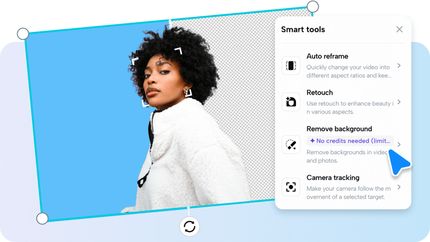exemplar do inicio do aplicativo e mostrando sobre a redução de ruído em vídeo