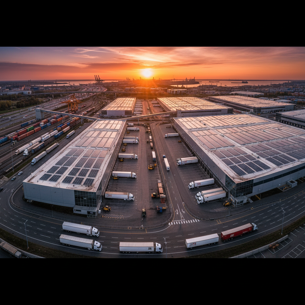 Vista aérea de um polo industrial moderno para ilustrar qual empreendimento dá mais lucro no mercado atual.
