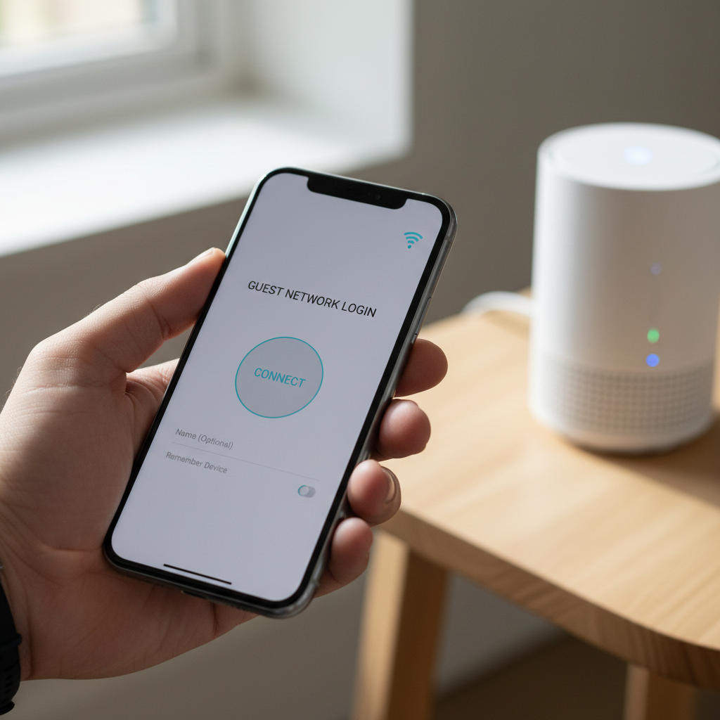 Wi-Fi para fidelização de clientes: do login à recompra 2 Close no celular acessando rede sem fio premium destacando o uso do wi-fi para fidelização de clientes em um estabelecimento.