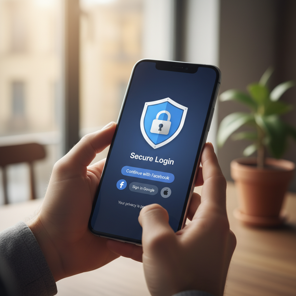 Close no celular exibindo conexão segura para mostrar como proteger dados no login social wi-fi de forma prática.