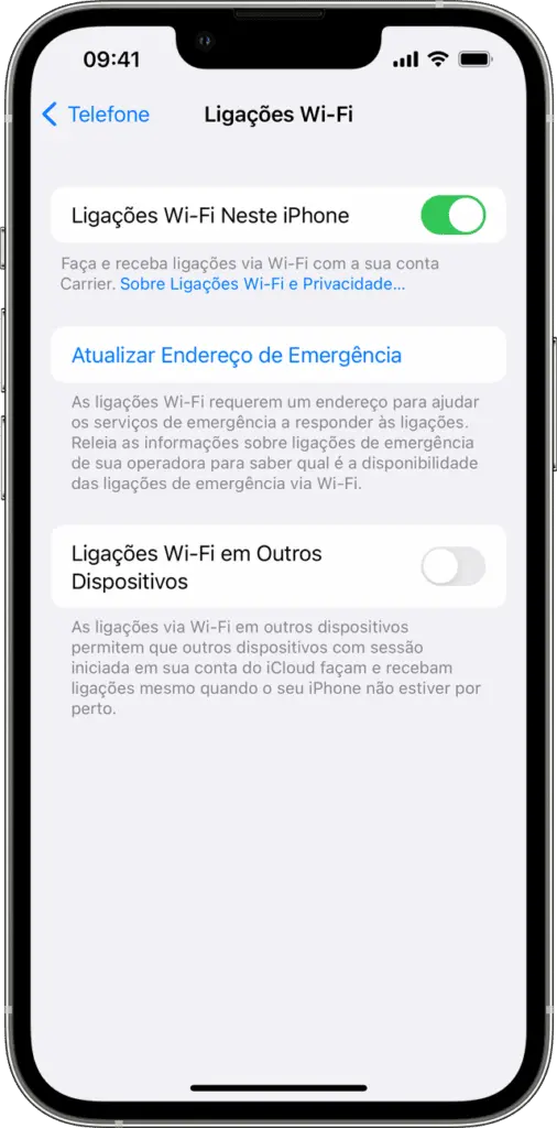 iphone ligacoes wifi - DT Network